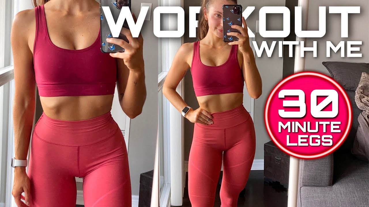 30 MIN LEG DAY AT HOME | apartment friendly, real time