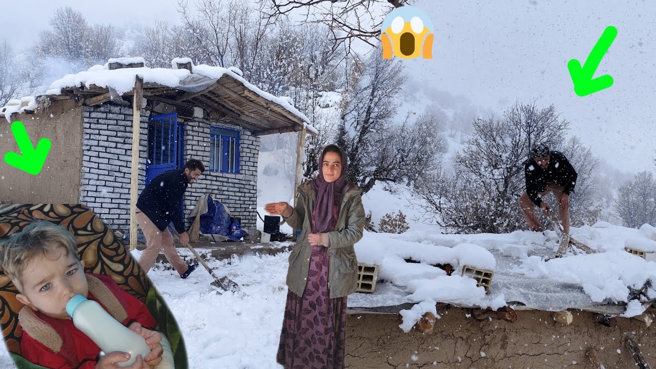 When a minus 20 degree celsius blizzard blows: Hajar and her sons fight for survival❄️😱