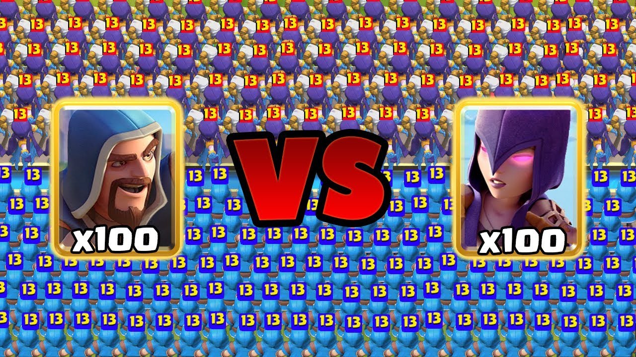MAX WIZARD VS WITCH | Clash Royale Challenges #11