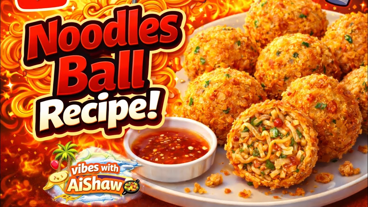 Crispy Noodles Balls RAMZAN Recipe | Easy & Tasty Snack 😍 | Vibes with AiShaw
