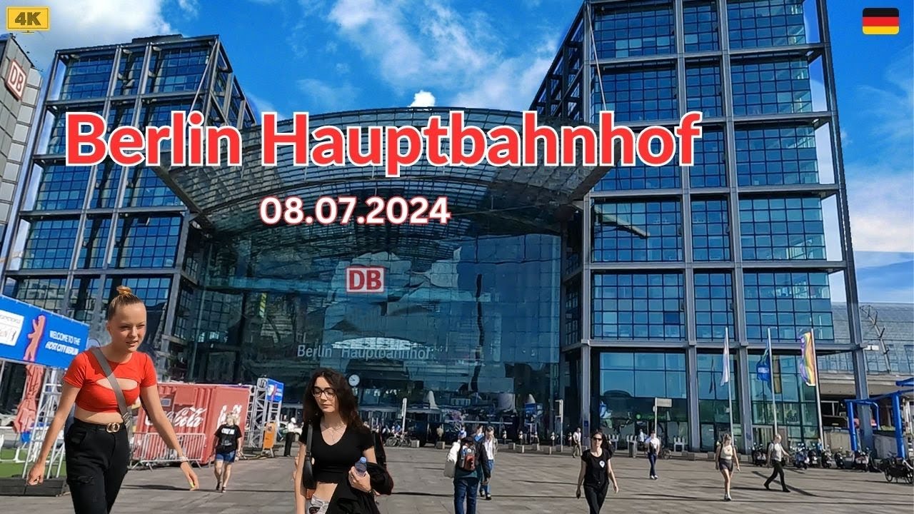 Berlin Hauptbahnhof 🇩🇪/Berlin 4K Walking Tour 2024 | Berlin Central Station (Berlin HBF)