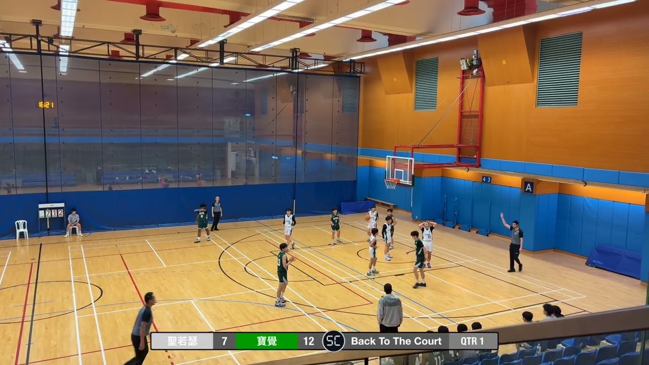 2026-03-13 港九學界 B grade D1 季軍戰 聖若瑟（白） vs 寶覺（綠） Q1