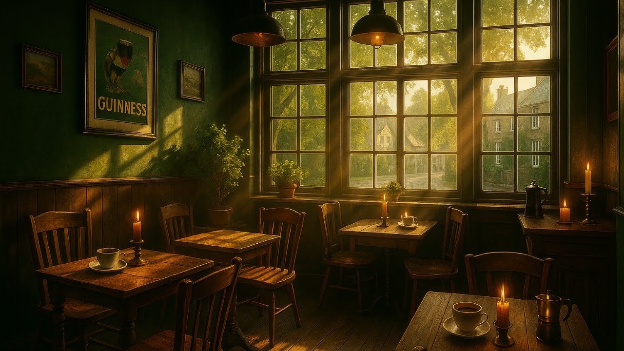 Rainy Irish Café – Celtic LoFi & Chill Jazz for Focus & Relaxation