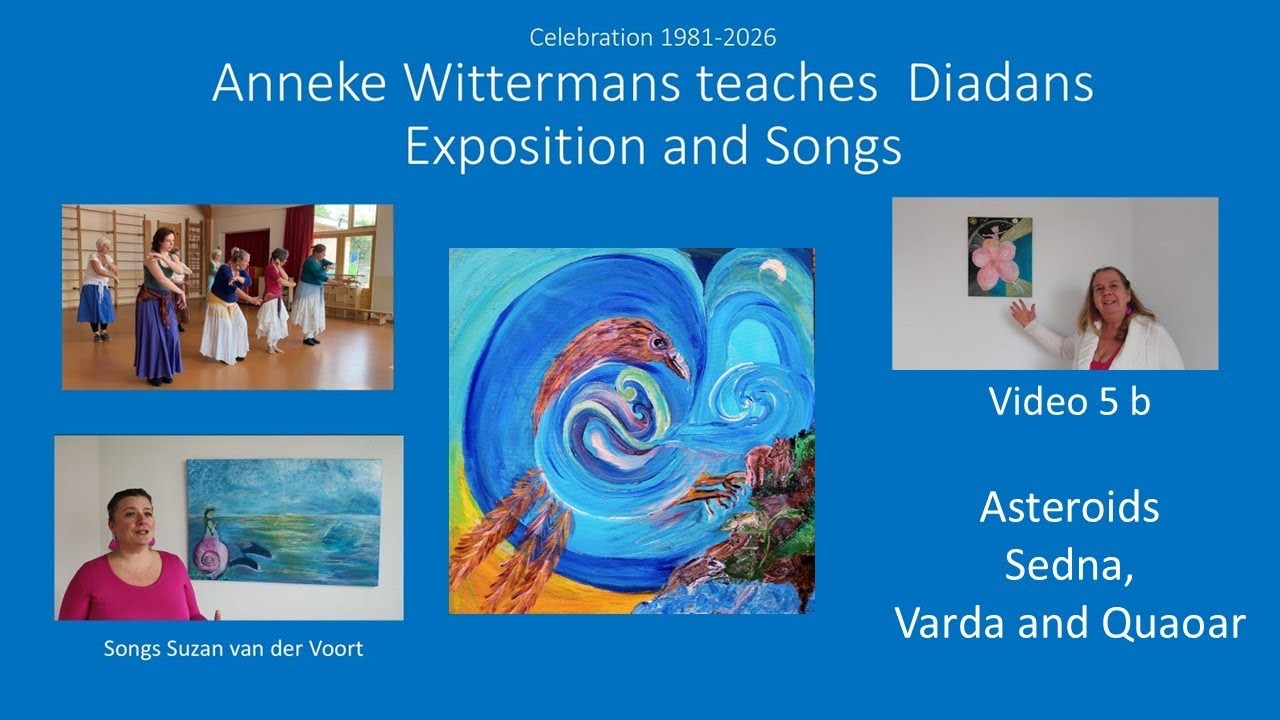 5 b. Sedna Varda Manwë Quaoar  Inspiration of the asteroids  Diadans.45 Jubilee Anneke Wittermans