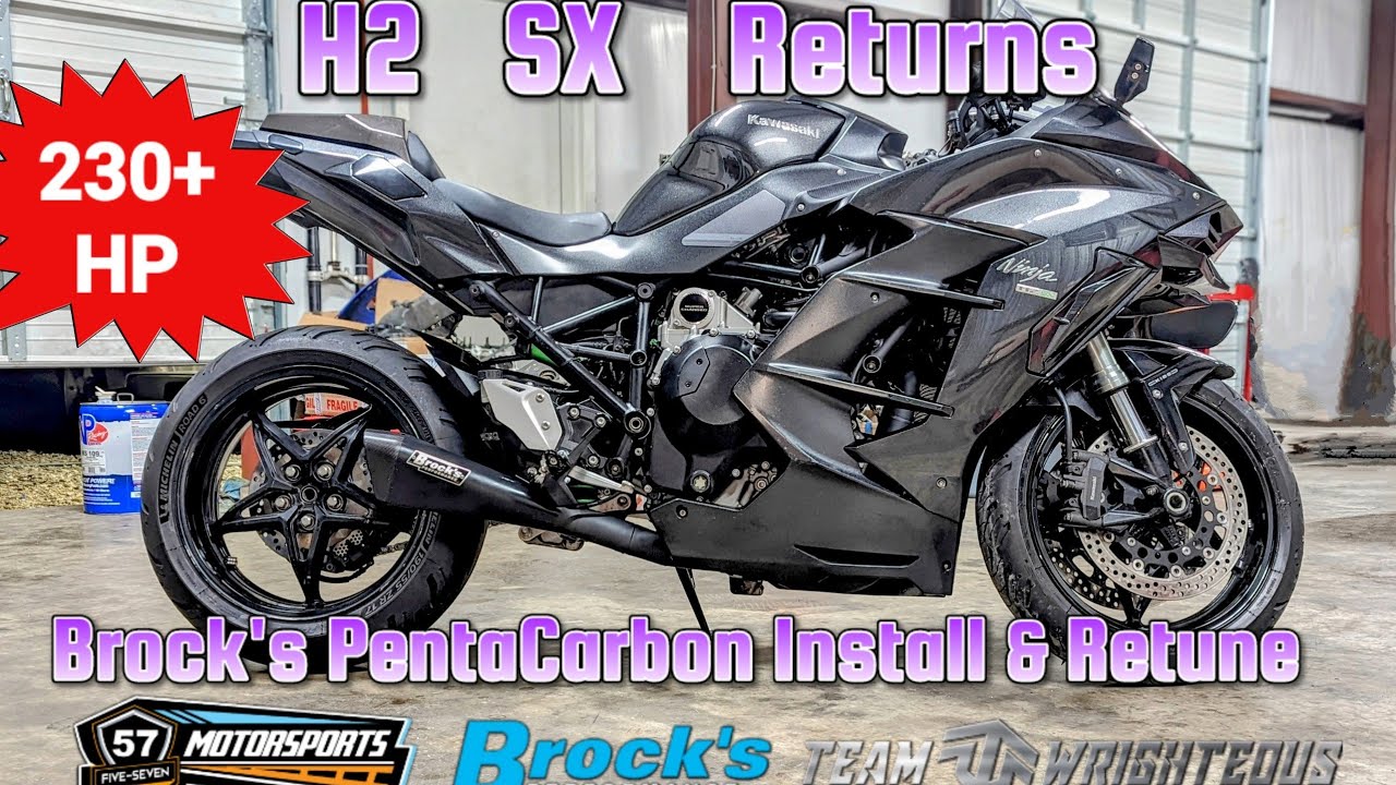 230+ HP Kawasaki Ninja H2 SX - Brock's PentaCarbon Install and Tune w/ Sound Clip