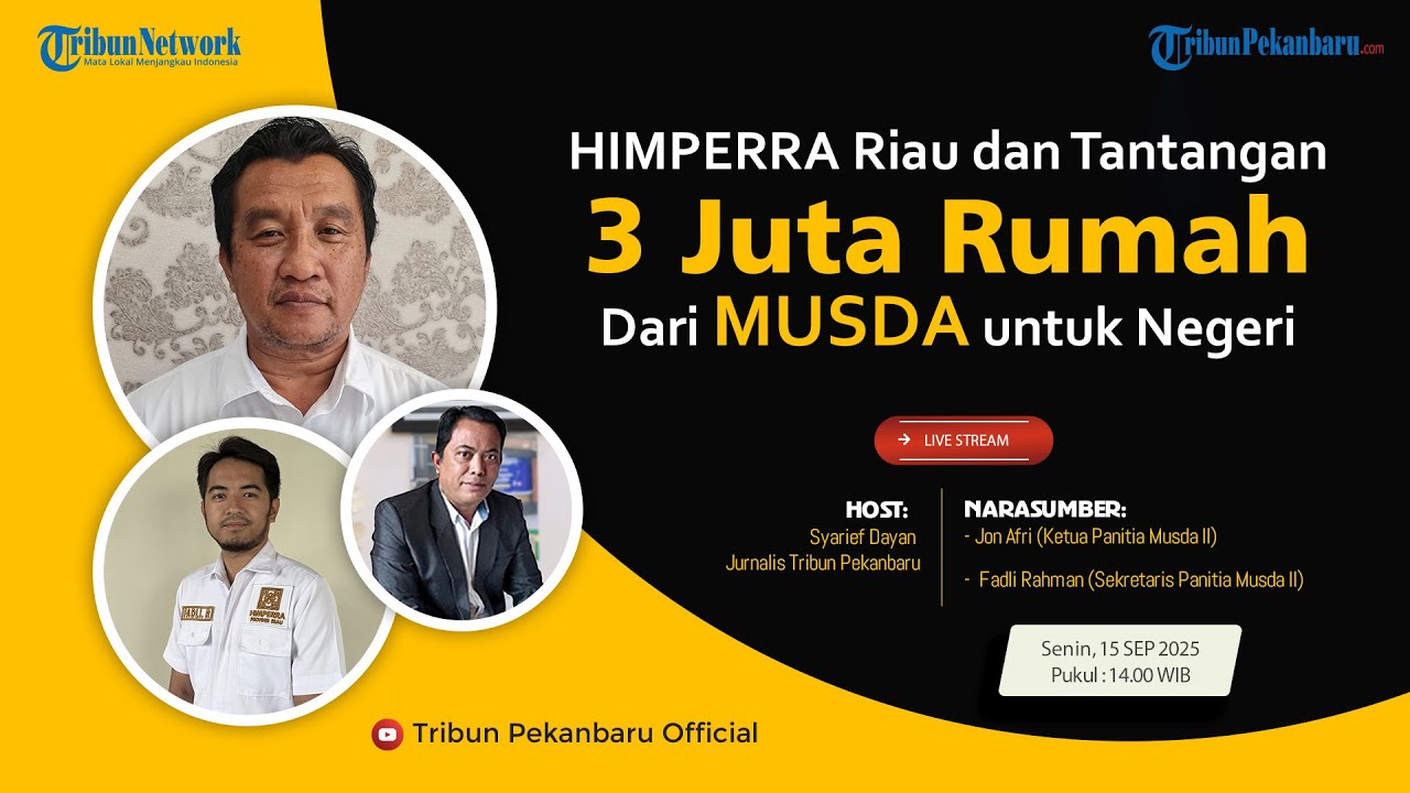 HIMPERRA Riau dan Tantangan 3 Juta Rumah: Dari MUSDA untuk Negeri