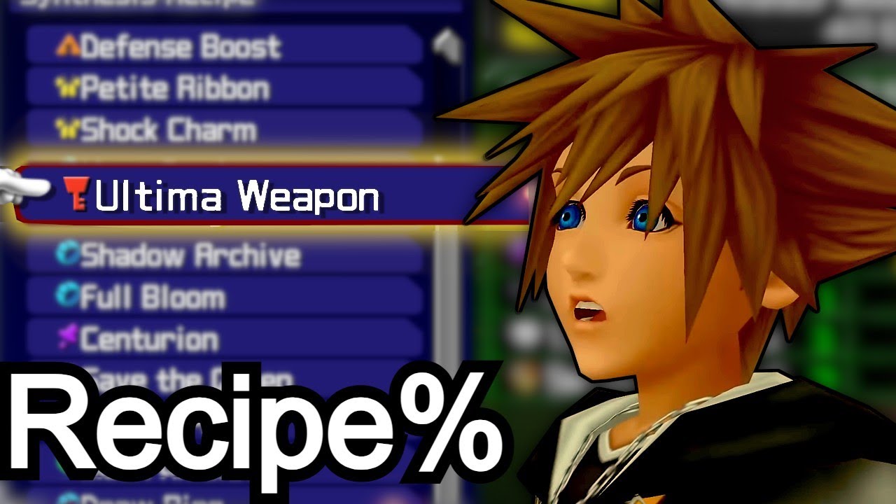 I Tried Speedrunning Every Recipe in Kingdom Hearts 2