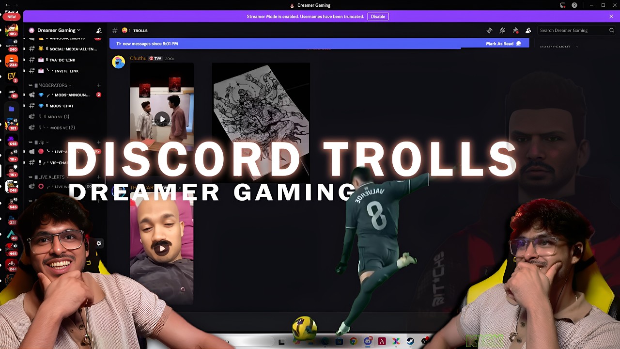 DREAMER GAMING DISCORD REACTION | TROLLS | LATEST @DREAMERofficial #discord #dreamergaming #troll