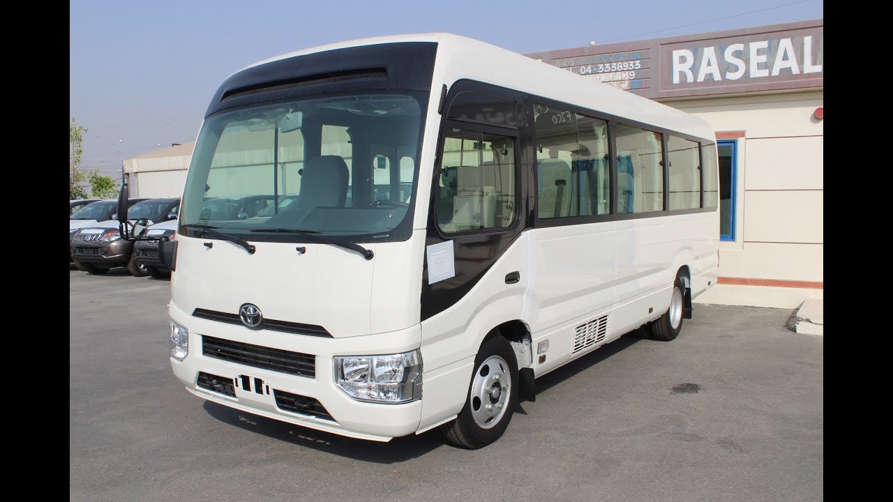 Toyota Coaster 4.2L Diesel 23-Seater 3-Point Seatbelts & Rear Heater 2019 Model