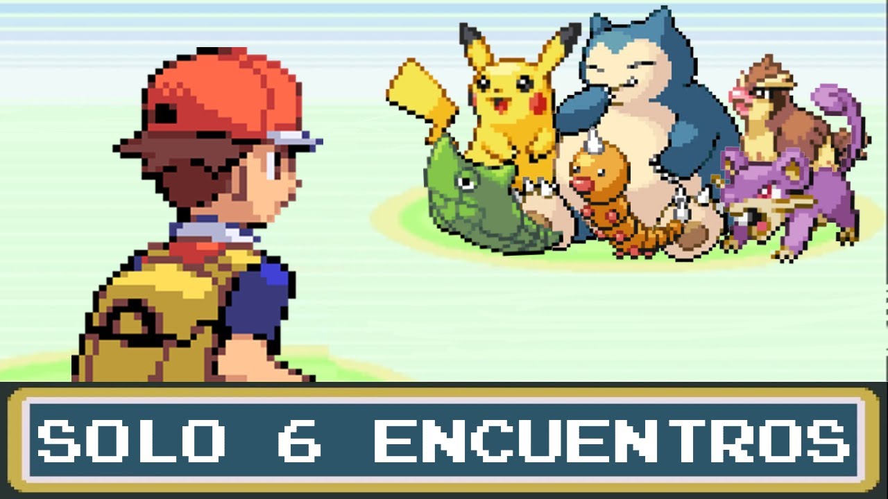 Pokémon pero SOLO tengo 6 ENCUENTROS