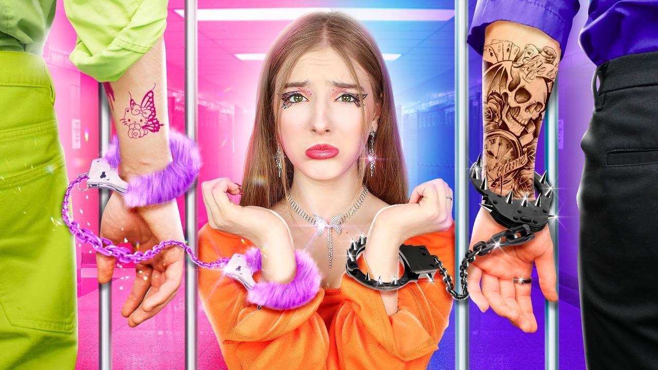 L'&eacute;cole en prison | Fille Mignonne vs Fille Alt ! Etudiants vs Professeurs