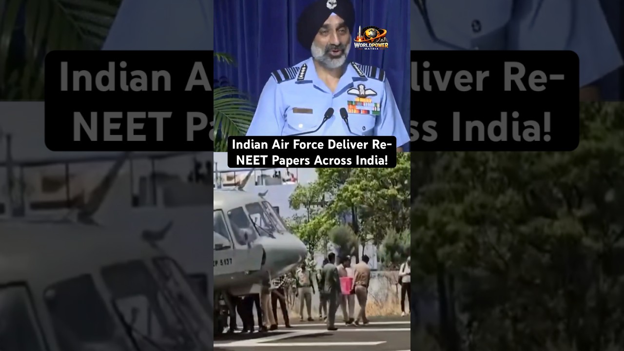 Air Force Deliver Re-NEET Papers Across India #shorts #indianairforce #neet #fighterjet