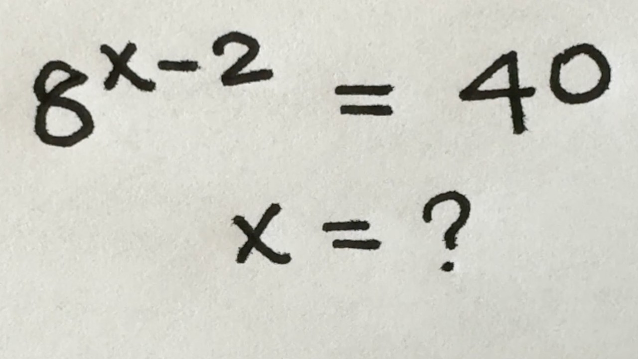 Solve for x in this nice exponential equation | Math Olympiad Mathematics