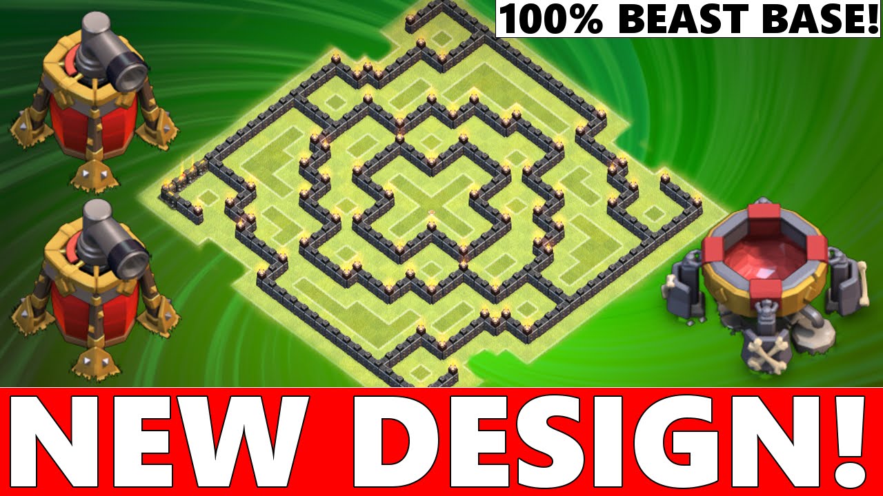 Clash Of Clans | INCREDIBLE TOWN HALL 9 (TH9) FARMING BASE DEFENSE! NEVER SEEN BEFORE! 2015