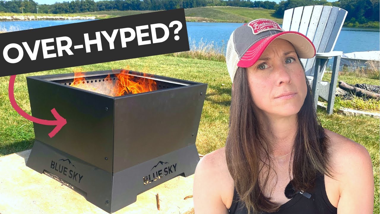 🔥 SMOKELESS Blue Sky Square Peak Fire Pit Review | Worth the hype?