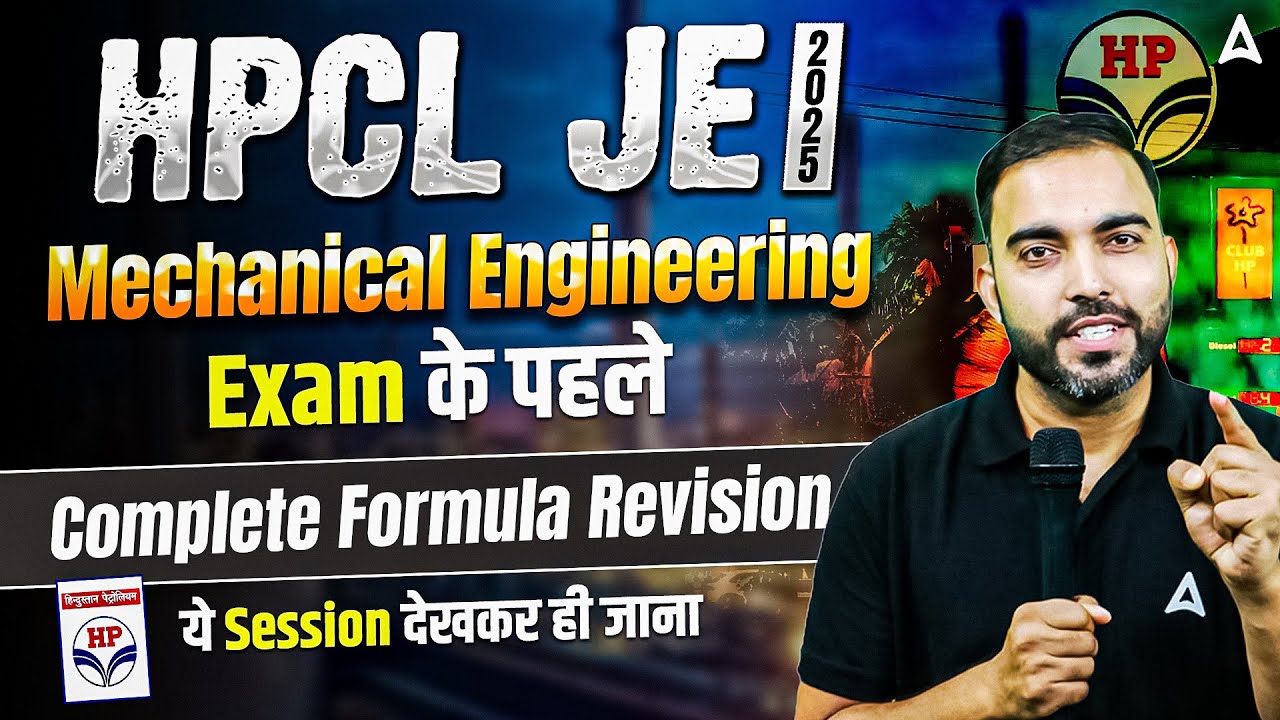 HPCL JE 2025 | HPCL JE Mechanical Engineering Complete Formula Revision in One Shot | By RK Sir
