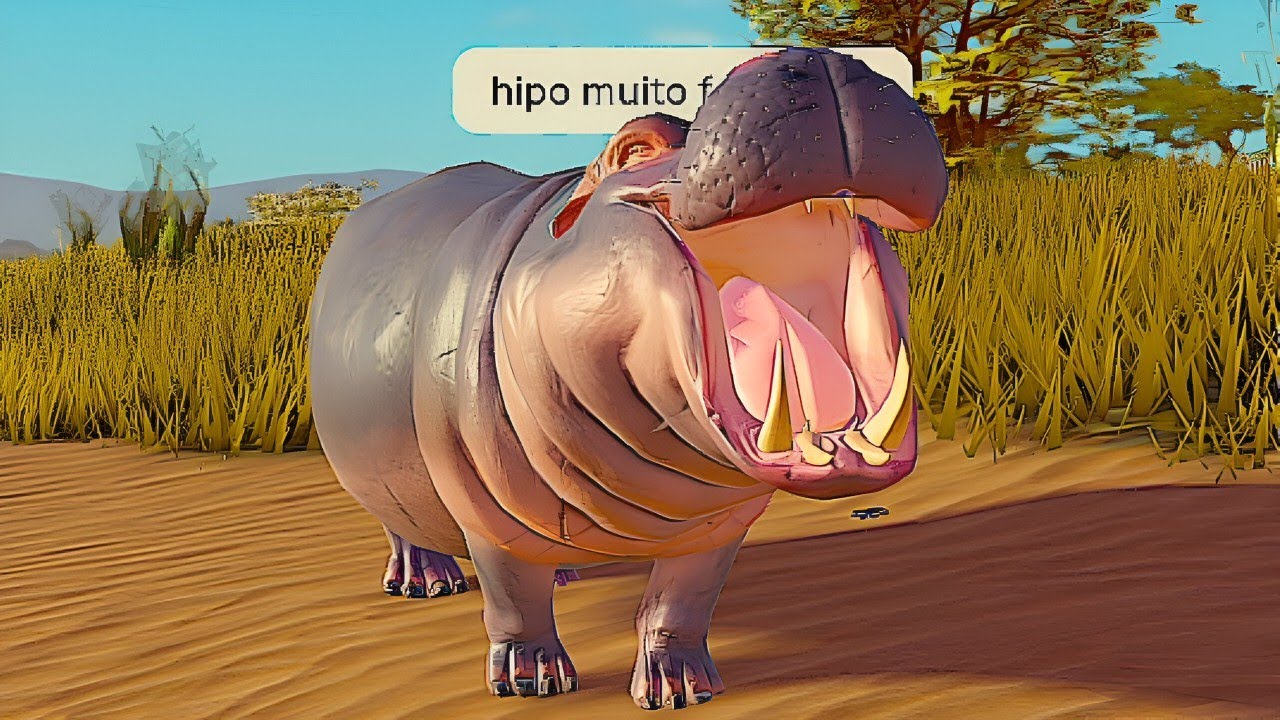 O nosso HIPOPÓTAMO! está sendo CAÇADO no Savannah Life ROBLOX