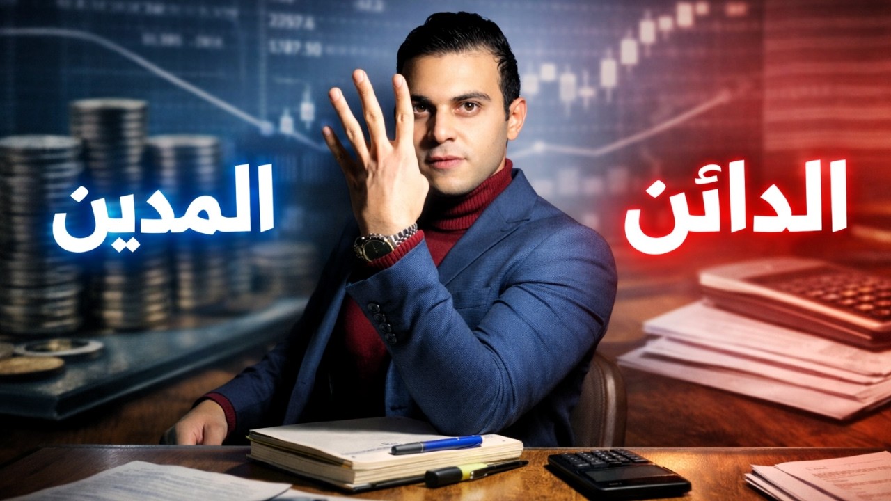الفرق بين الدائن والمدين | طريقة عبقرية مستحيل تنساها في حياتك