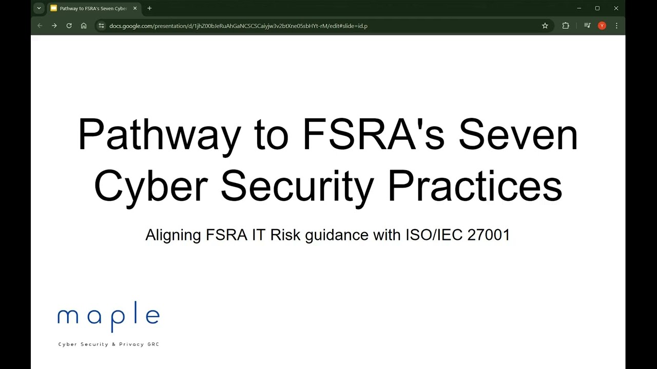 Managing Ontario's Financial Services Regulatory Authority FSRA IT Risk Mgmt Guidance With MapleGRC