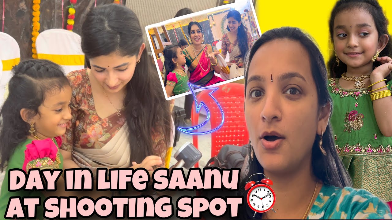 Day ⏰ in Saanu Idhayam serial🥺Shooting spot 😍 | #saanvikashree