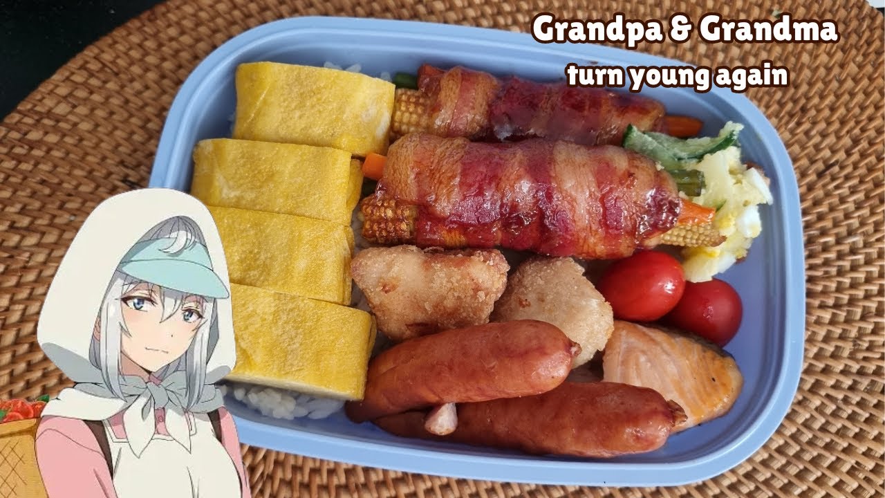 Lunchbox inspired by Grandpa and Grandma young again | Cooking Anime Food