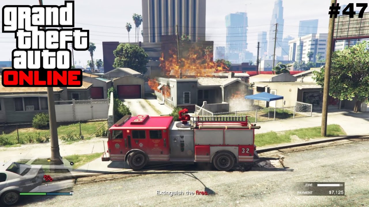 WERKEN ALS EEN BRANDWEERMAN |  GTA 5 online (NL) (XBOX SERIES X) #47 gta online odd jobs