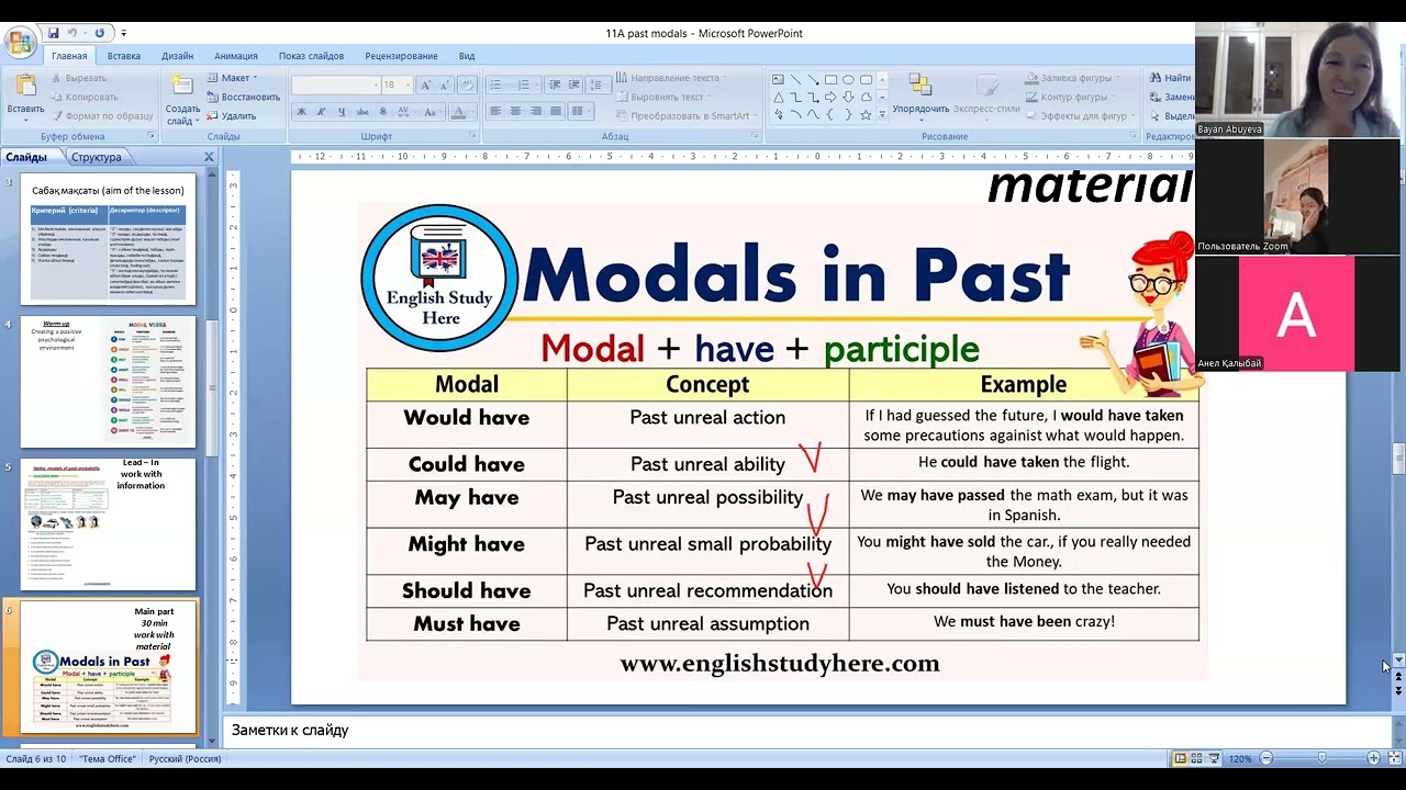 11A past modals