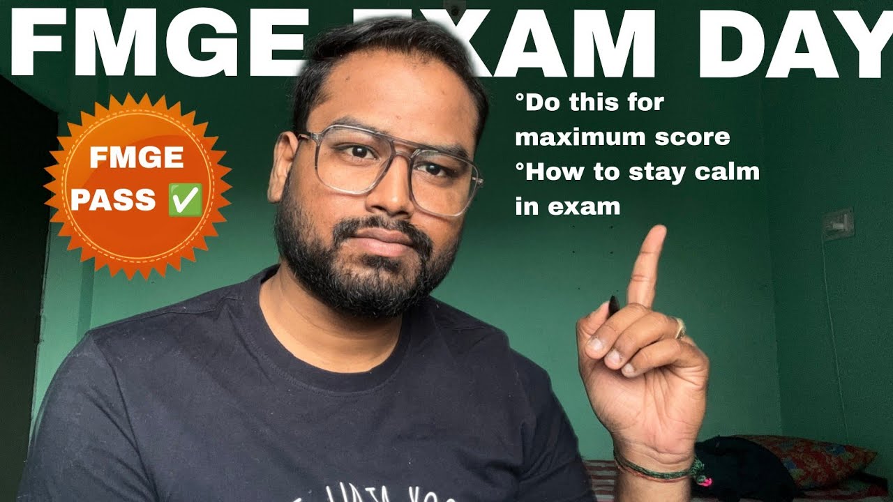 FMGE 2025 Exam Day | How to avoid Silly Mistakes | Tips and tricks |