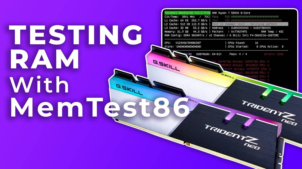 How to Test Faulty RAM Using MemTest86
