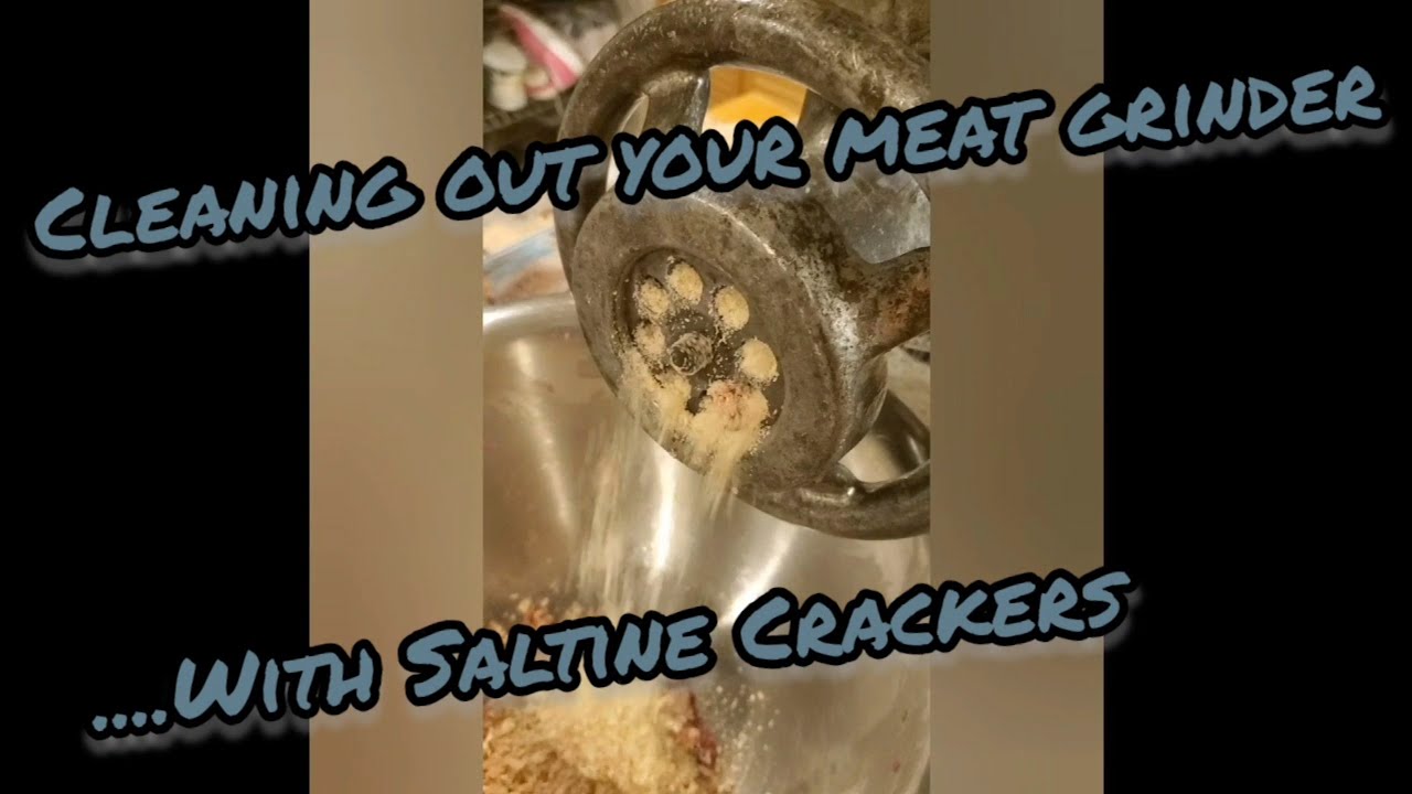 How to Use Crackers To Clean Out Your Meat Grinder : Processing Wild Game