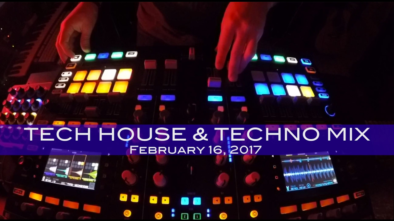 Techno Tech House Mix Deep Underground House Dance February 16,  2017 60 Minutes