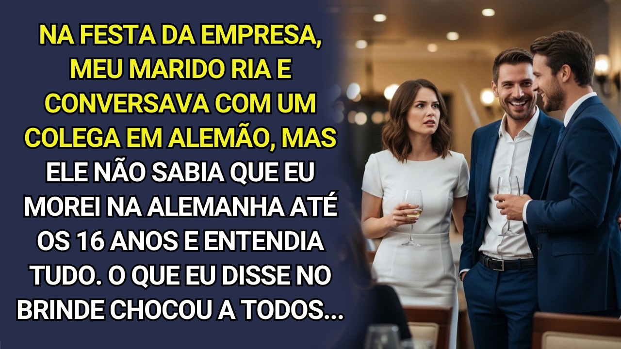 Achando que eu não entendia alemão, meu marido conversava com um colega… e eu fiquei em choque.