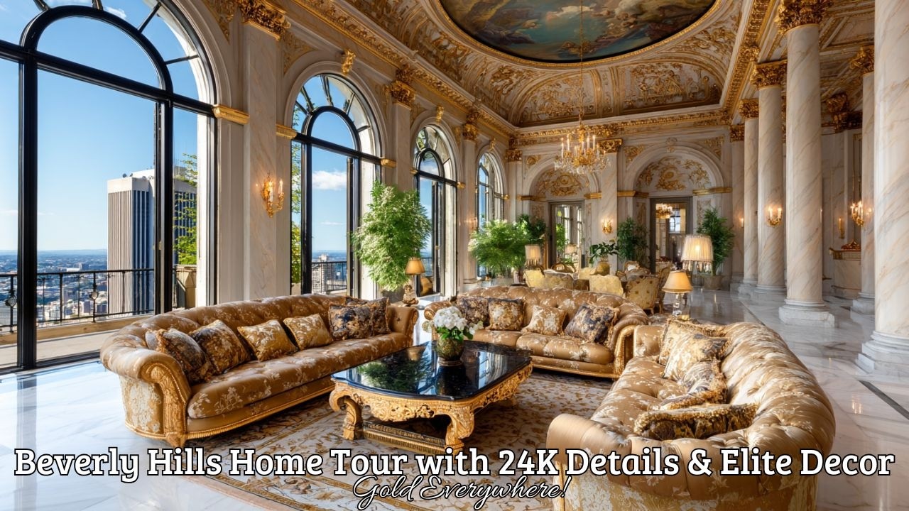 Gold Everywhere! Beverly Hills Home Tour with 24K Details & Elite Decor