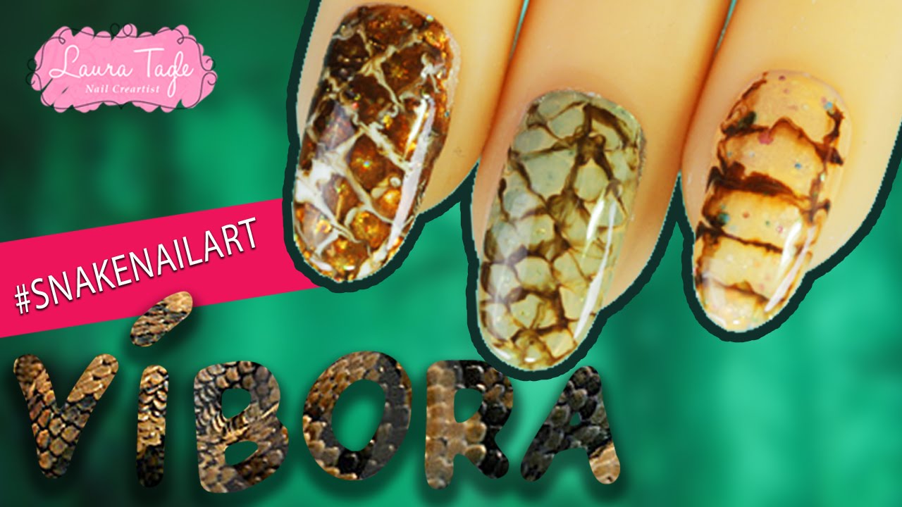 PIEL DE VÍBORA Nail Art, como nunca lo has visto!!