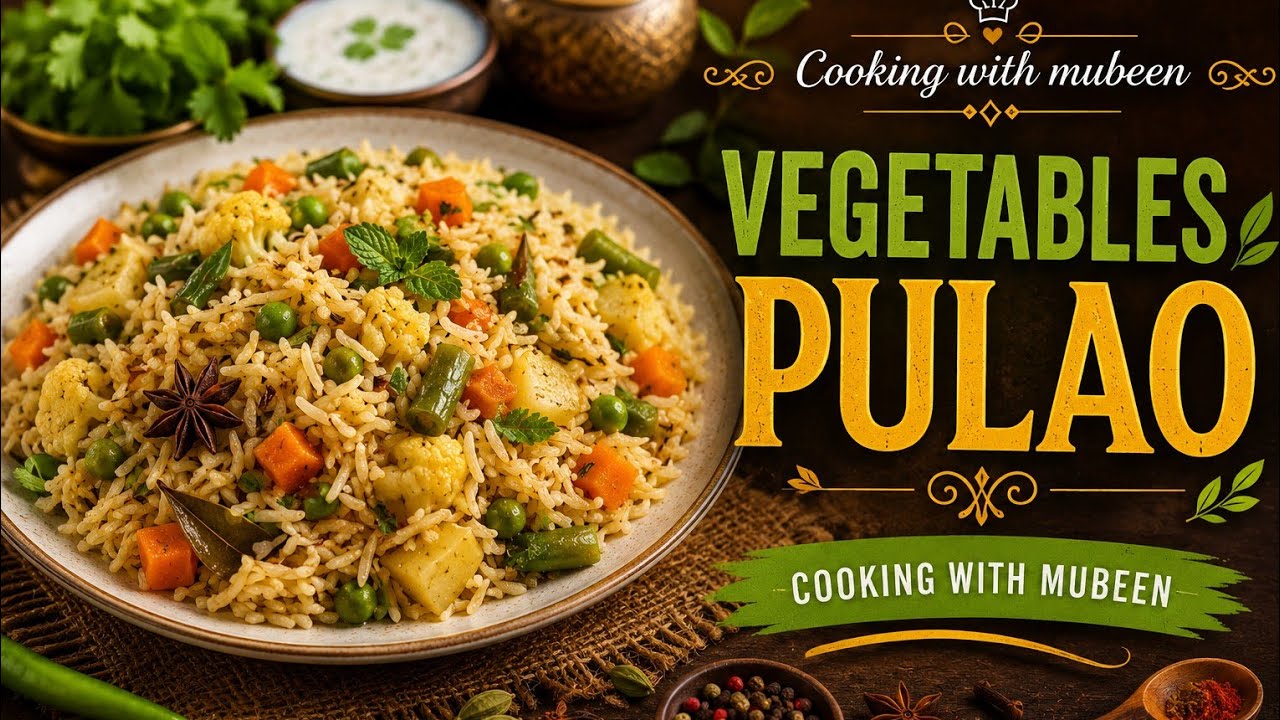 Colourful vegetable pulao 😋🍛