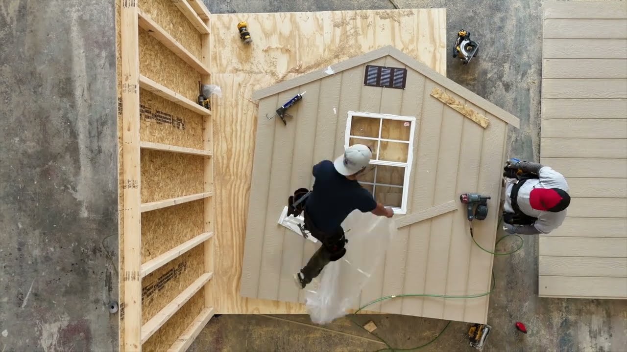 Timelapse: Building and Delivering a 8x10 Value Shed in 20 minutes
