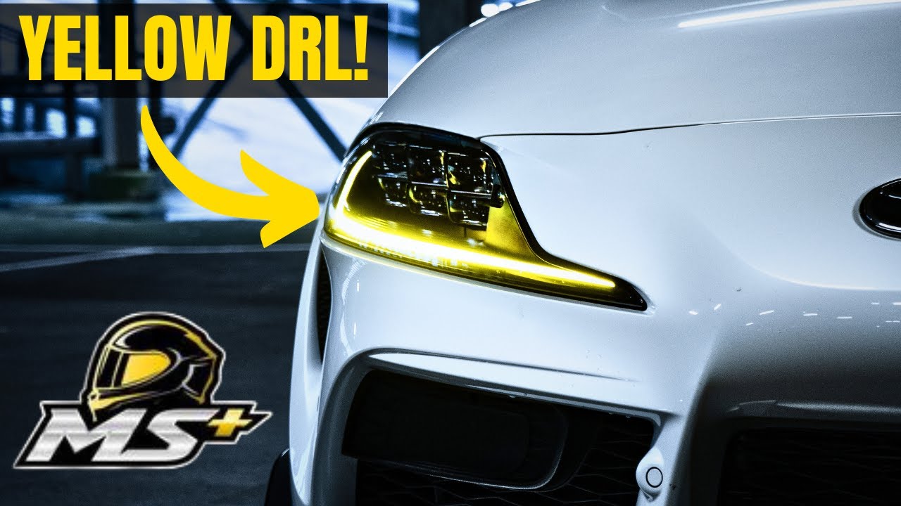 Yellow DRL's by Motorsport+ Look EPIC! - A90 MK5 Toyota Supra Install