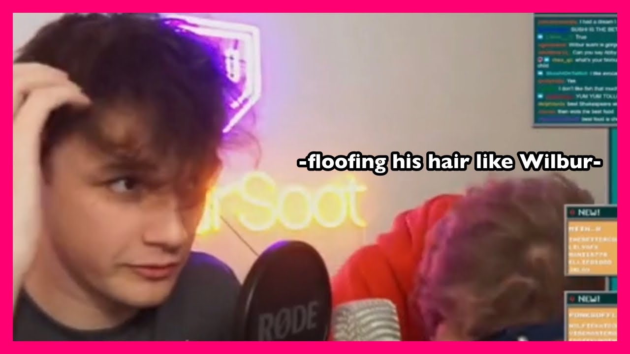 Tommy copying the way Wilbur fixes his hair 