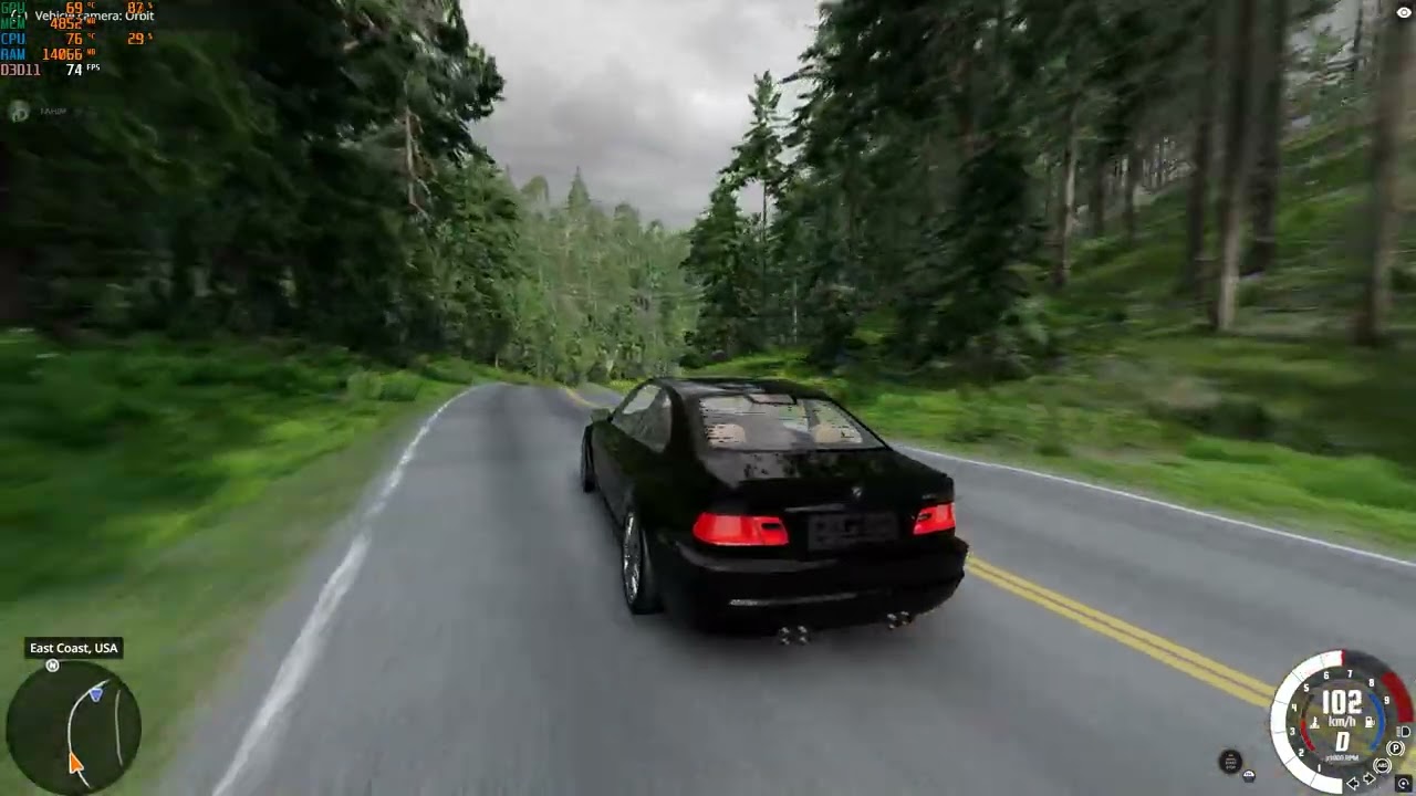 BMW E46 POV Driving in BeamNG Drive
