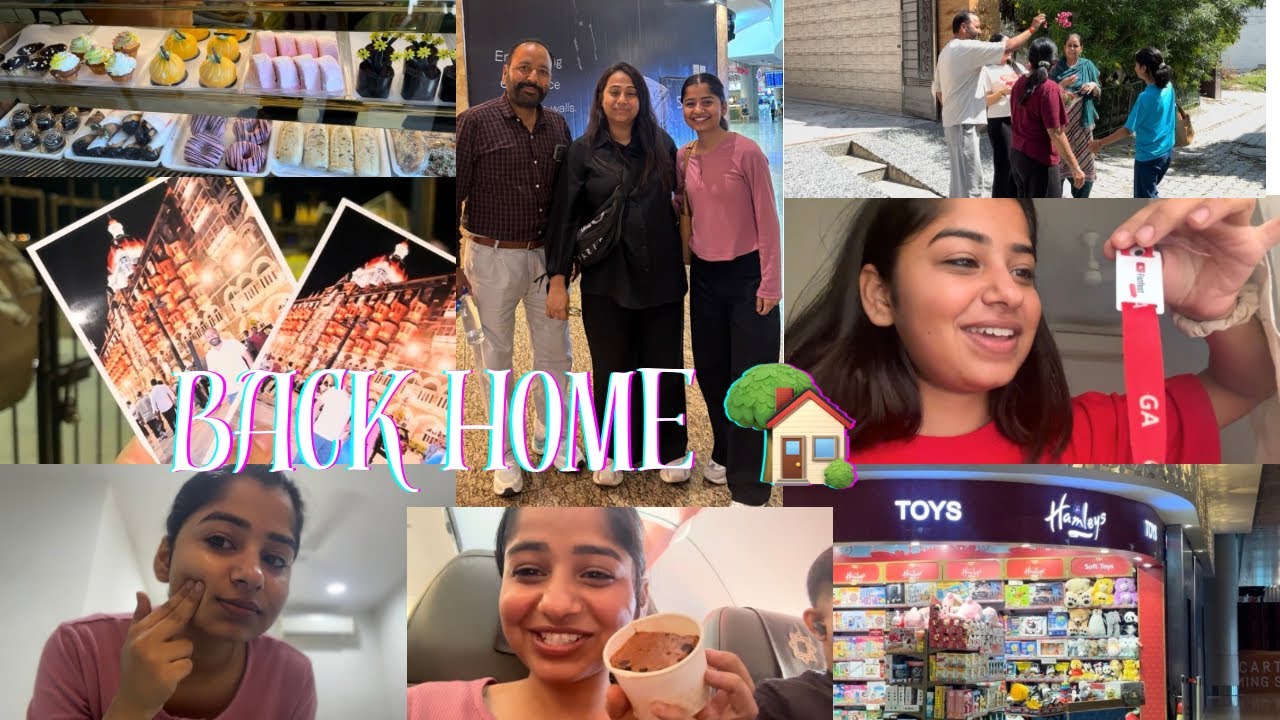 Back home🏡| Mumbai airport| Met my favourite food blogger🥰| Welcome by family❤️👀|Anmol Sharma|￼￼￼￼
