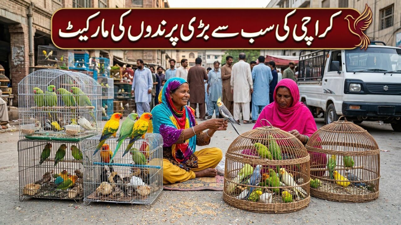 Baby Parrot Chicks in Lalukhet Biggest Birds Market 8-Dec-2024 Reasonable Price