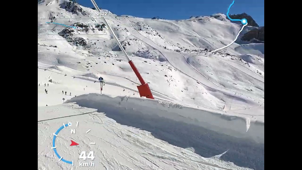 Ischgl,  Austria, ski run 6 from Pardatschgrat to Idalp, piste for beginners #idalp, #Ischgl #ski, 
