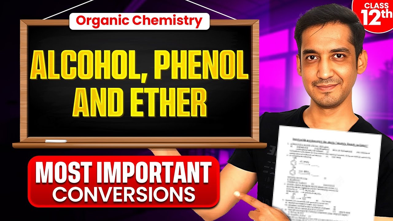 Most Important Conversions 🔥| Alcohol Phenol and Ether✅ | Class 12th Chemistry