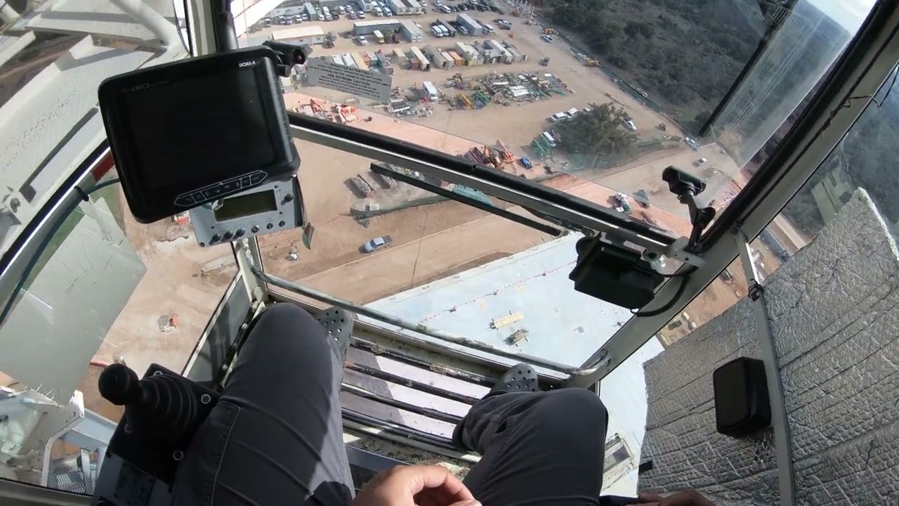 Mastering the Heights: Crane Operation Meets Epic Drone Shot!