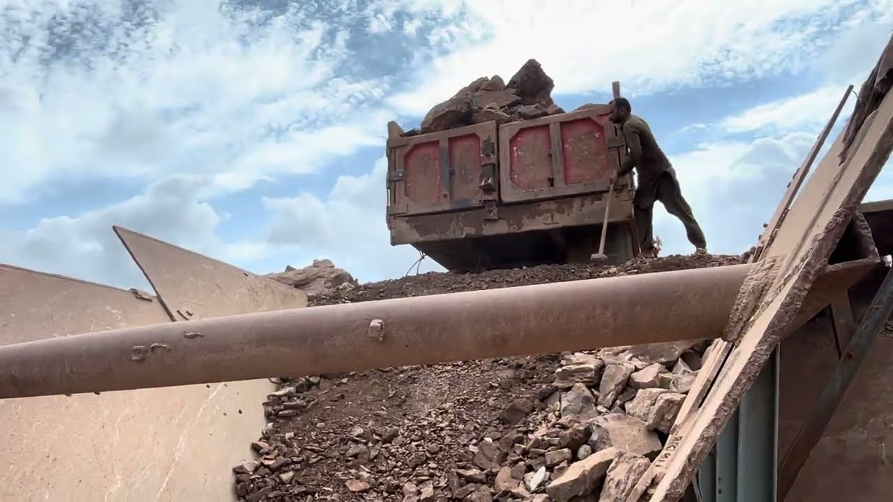 Incredible Work By quarry Rock Jaw Crusher Machine:Big Rock Crusher #stonecrusher #asmr