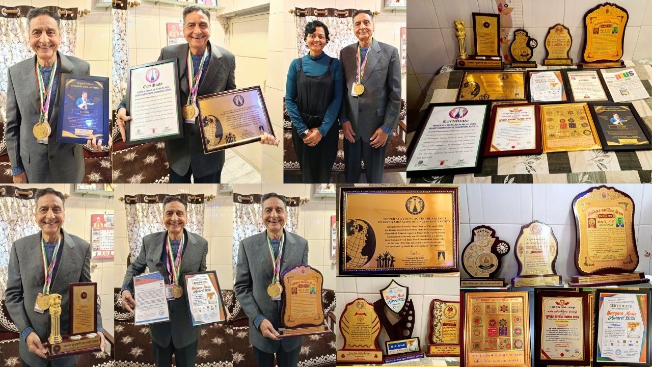 Dr.Zarna’s Father Mk Raj Kapoor World Record, Medal, Awards, Certificate Achievement New Diet System