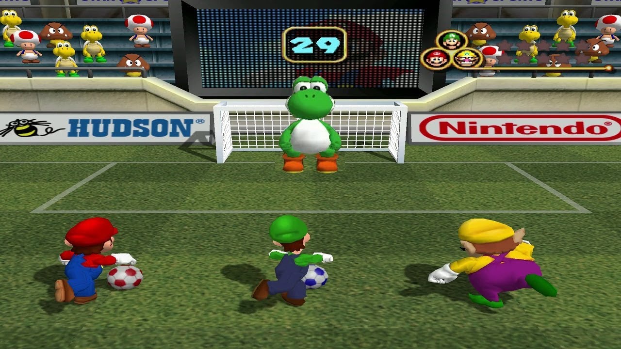 Mario Party 4 Mini Games - Yoshi Vs Mario Vs Luigi Vs Wario