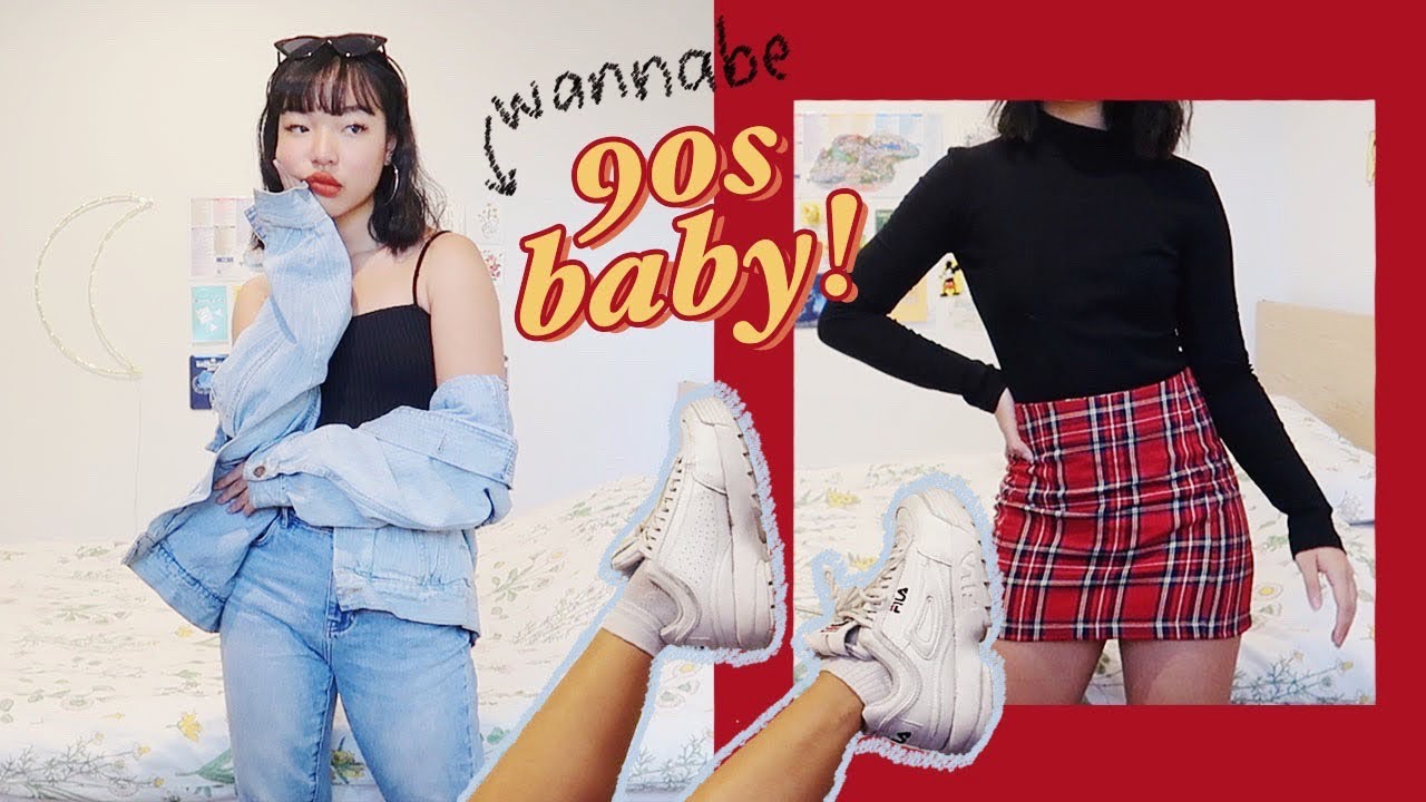90s inspired makeup, hair & outfits 🦋get the aesthetic even if u were born in the 2000s