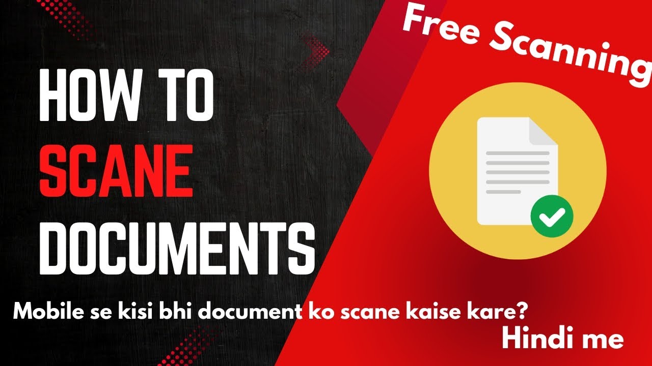 Mobile se kisi bhi document ko scan kaise kare? Free document scanner