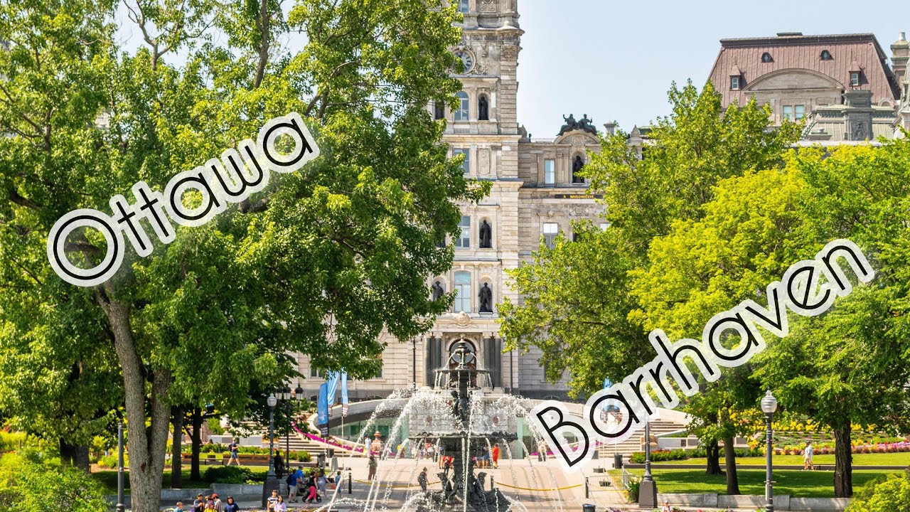 جولة بمدينة اوتاوا بارهفن بكنداCity tour of Ottawa in Canada💗